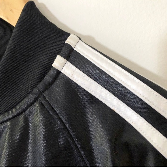 Adidas Shiny Black Track Jacket - Picture 5 of 6